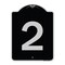 Signmission Sign with Number 2 Heavy-Gauge Aluminum Architectural Sign, 24" x 18", BS-1824-22897 A-DES-BS-1824-22897 - alternate 1